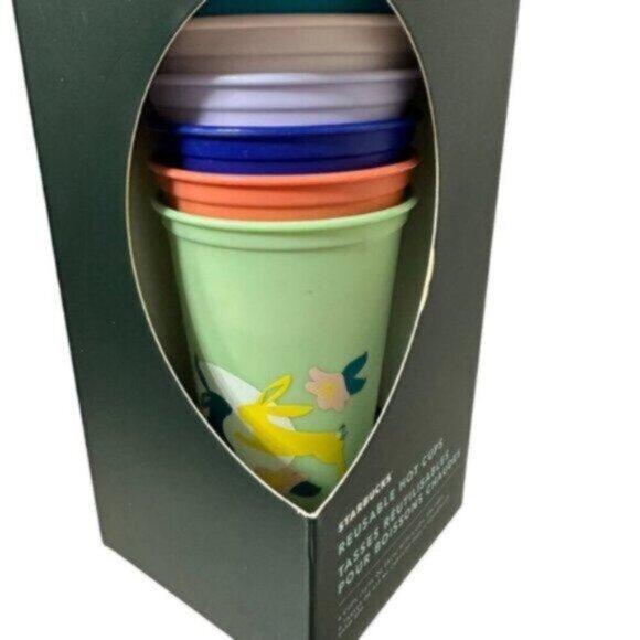 NWT Starbucks | Set Of 6 Easter Spring Reusable Hot Cups - Picture 3 of 9